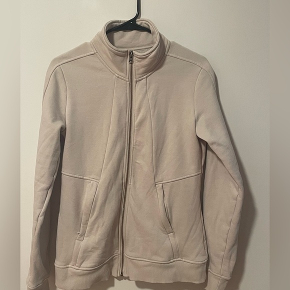 MPG Cream Bomber/Track Jacket Lightweight Athletic Design Women’s M - Picture 2 of 8